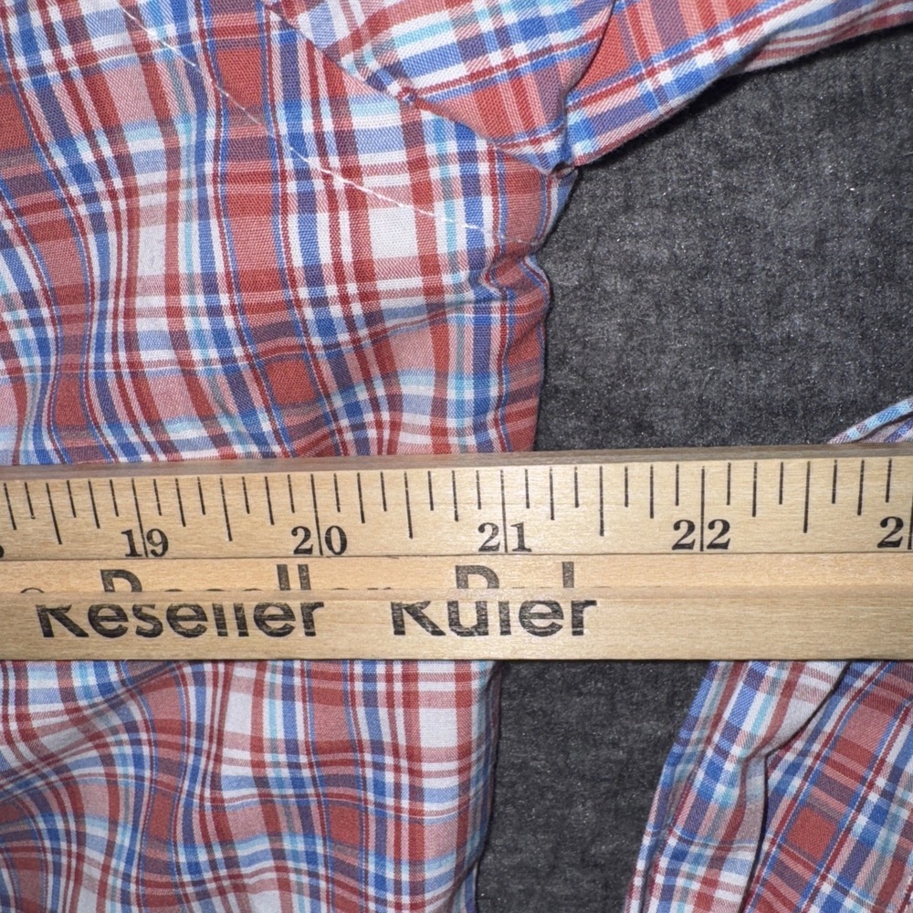 IZOD Men Comfort + Performance Woven Shirt Stretch Faded Rose Check Sz S NEW $65 - Picture 8 of 8